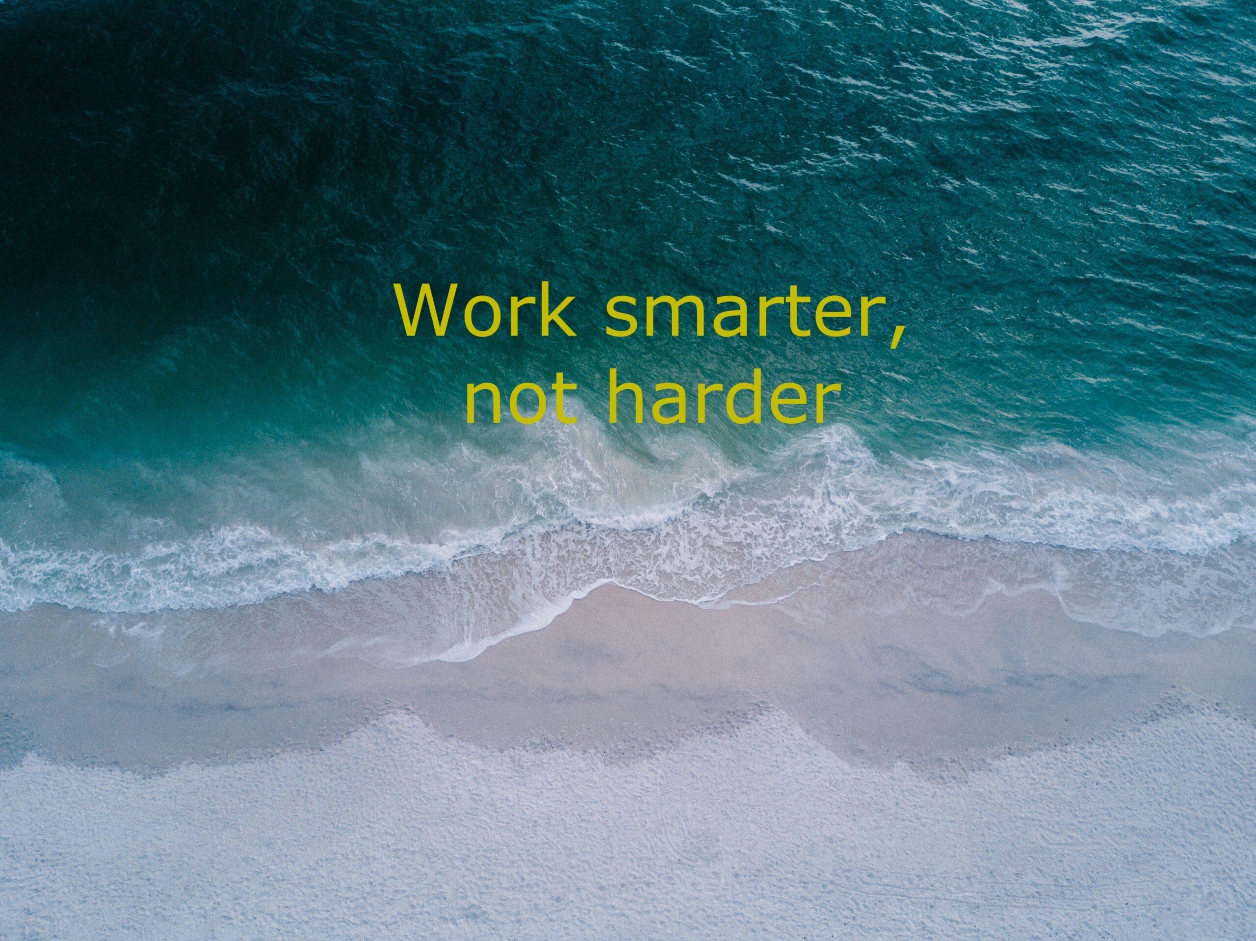 Work smarter not harder with AI?